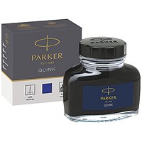 Parker Quink Permanent Ink Bottle Blue 2oz S0037470