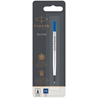 Parker Rollerball Refill Medium Blue (Pack of 12) S0881250