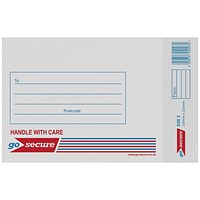 GoSecure Bubble Lined Envelopes, Size 3 140x195mm, White, Pack of 20