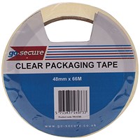 GoSecure Packaging Tape 50mmx66m Clear (Pack of 6) PB02297