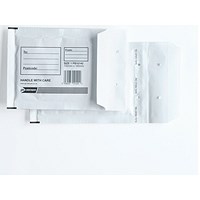 GoSecure Bubble Envelopes, Size 1: 100x165mm, White, Pack of 10 GoSecure Bubble Envelopes, Size 1: 100x165mm, White, Pack of 10