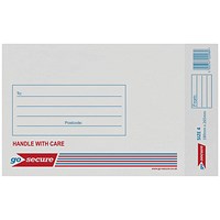 GoSecure Bubble Envelopes, Size 4: 180x265mm, White, Pack of 10