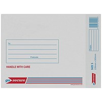 GoSecure Bubble Envelopes, Size 5: 220x235mm, White, Pack of 10 GoSecure Bubble Envelopes, Size 5: 220x235mm, White, Pack of 10