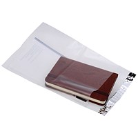 Ampac Lightweight Polythene Envelope, 165x230mm, Clear With Panel, Pack of 100 Ampac Lightweight Polythene Envelope, 165x230mm, Clear With Panel, Pack of 100