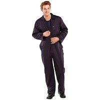 Beeswift Heavy Weight Boilersuit, Navy Blue, 42 Beeswift Heavy Weight Boilersuit, Navy Blue, 42