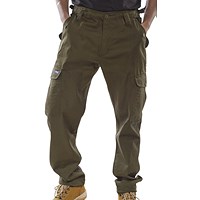 Beeswift Combat Trousers, Olive Green, 36