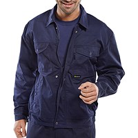 Beeswift Poly Cotton Drivers Jacket, Navy Blue, 38