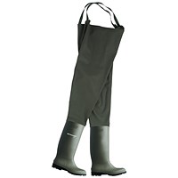 Dunlop PVC Chest Waders, Green, 6