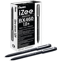 Pentel iZee Ballpoint Pen 1.0mm Black (Pack of 12)