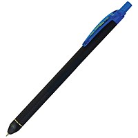 Pentel Energel Noir Retractable Pen 0.7mm Blue (Pack of 12)