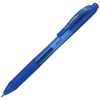 Pentel EnerGel X Rollerball Pen, 0.7mm Tip, 0.35mm Line, Blue, Pack of 12