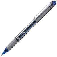 Pentel EnerGel Plus Rollerball Pen, Medium, 0.7mm Tip, 0.35mm Line, Blue, Pack of 12