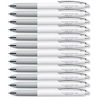 Pentel Floatune Retractable Rollerball 0.8mm Black Pack of 12