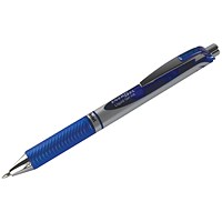 Pentel EnerGel XM Retractable Rollerball Pen, 0.7mm Tip, 0.35mm Line, Blue, Pack of 12