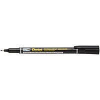 Pentel Permanent Marker Fine Black (Pack of 4)