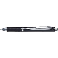 Pentel EnerGel XM Rollerball Permanent 0.7 Black (Pack of 2)