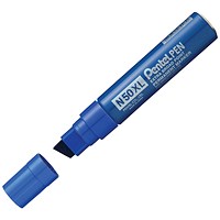 Pentel N50XL Marker Chisel Tip Blue (Pack of 6)