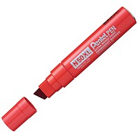 Pentel N50XL Marker Chisel Tip Red (Pack of 6)