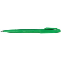 Pentel Sign Pen Fibre Tip Green (Pack of 12)