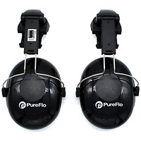 Gentex Pureflo Helmet Attachment Ear Defenders, Black