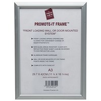 Photo Promote It Aluminiun Frame, A3, Silver Photo Promote It Aluminiun Frame, A3, Silver