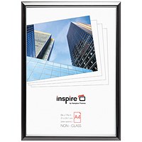 Hampton Frames Easyloader Photo Certificate Frame, A4, Non-Glass, Smoke Grey