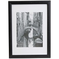 Hampton Frames Black Wood Certificate Frame, A4, Glass, Black