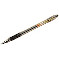 Pilot G-107 Grip Gel Rollerball Pen, Fine, Black, Pack of 12