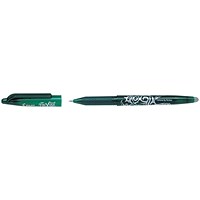 Pilot FriXion Ball Erasable Rollerball Pen Fine Green (12 Pack)