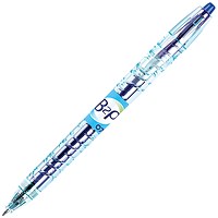 Pilot Begreen B2P Recycled Rollerball Pen, Retractable, 0.7mm Tip, 0.35mm Line, Blue, Pack of 10