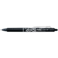 Pilot FriXion Clicker Rollerball Pen, Retractable, Erasable, 0.7mm Tip, 0.35mm Line, Black, Pack of 12