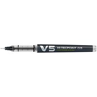 Pilot V5 Cartridge Rollerball Pen Fine Line Black (Pack of 10)