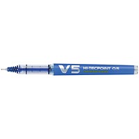 Pilot V5 Cartridge Rollerball Pen Fine Line Blue (10 Pack)