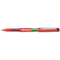 Pilot Greenball Begreen Rollerball Pen Medium Line Red (Pack of 10)