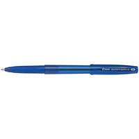 Pilot Super Grip G Retractable Ballpoint Pen, Medium, Blue, Pack of 12