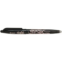 Pilot FriXion Ball Erasable Rollerball Pen Broad Black (12 Pack)