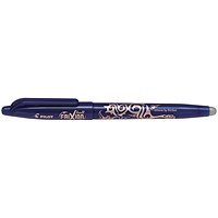 Pilot FriXion Ball Erasable Rollerball Pen Broad Blue (12 Pack)