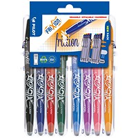 Pilot Set2Go FriXion Rollerball 07 Pens Assorted (Pack of 8)