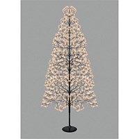 Gold Micro LED Firework Tree 1.8m Black Frame XH10004