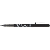 Pilot VB5 Rollerball Pen, 0.5mm Tip, 0.3mm Line, Black, Pack of 12