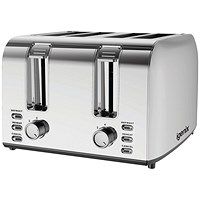 Igenix 4 Slice Toaster 1500W Stainless Steel