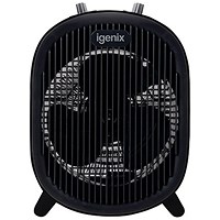 Igenix 2kW Upright Fan Heater, Black