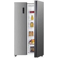 Statesman American Side by Side Fridge Freezer, 347 Litre Fridge, 185 Litre Freezer, Grey