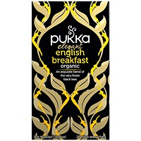 Pukka Elegant English Breakfast Fairtrade Tea - Pack of 20