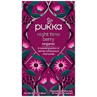 Pukka Night Time Berry Organic Tea Bags, Pack of 20