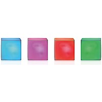 Sensory Light Up LED Colour Changing Mood Cube Light, 75mm, Pack of 4