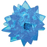 Flashing LED Crystal Shaped Ball Light, 60mm Diameter, Battery Operated