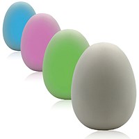 LED Sensory Light Up Egg Mood Light, Battery Operated, 90mm, Pack of 4