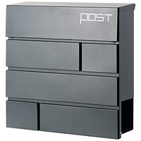 Phoenix Estilo Top Loading Letter Box, Graphite