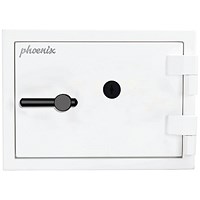 Phoenix Fortress High Security Safe Size 1 10L + Key Lock White SS1451K